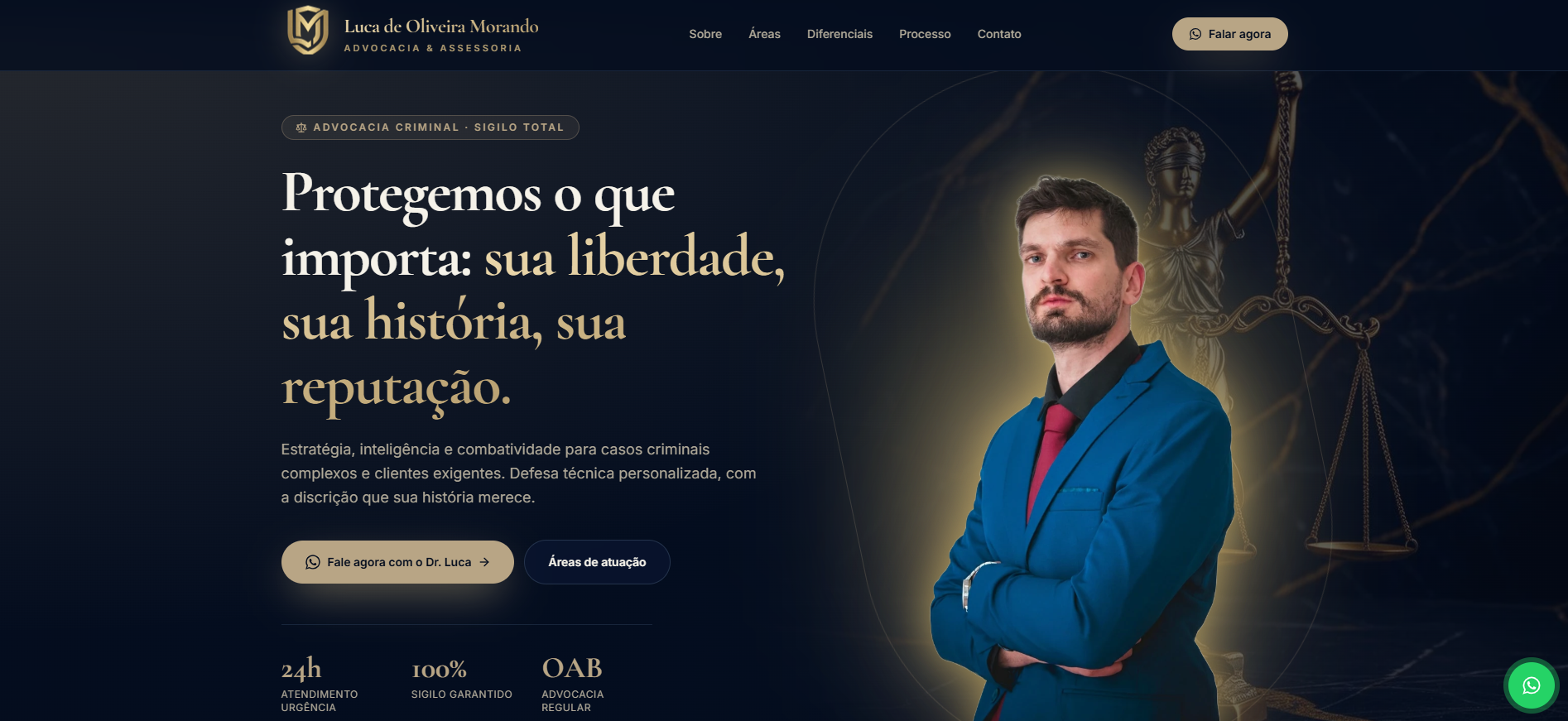 Preview do projeto Site de Advocacia